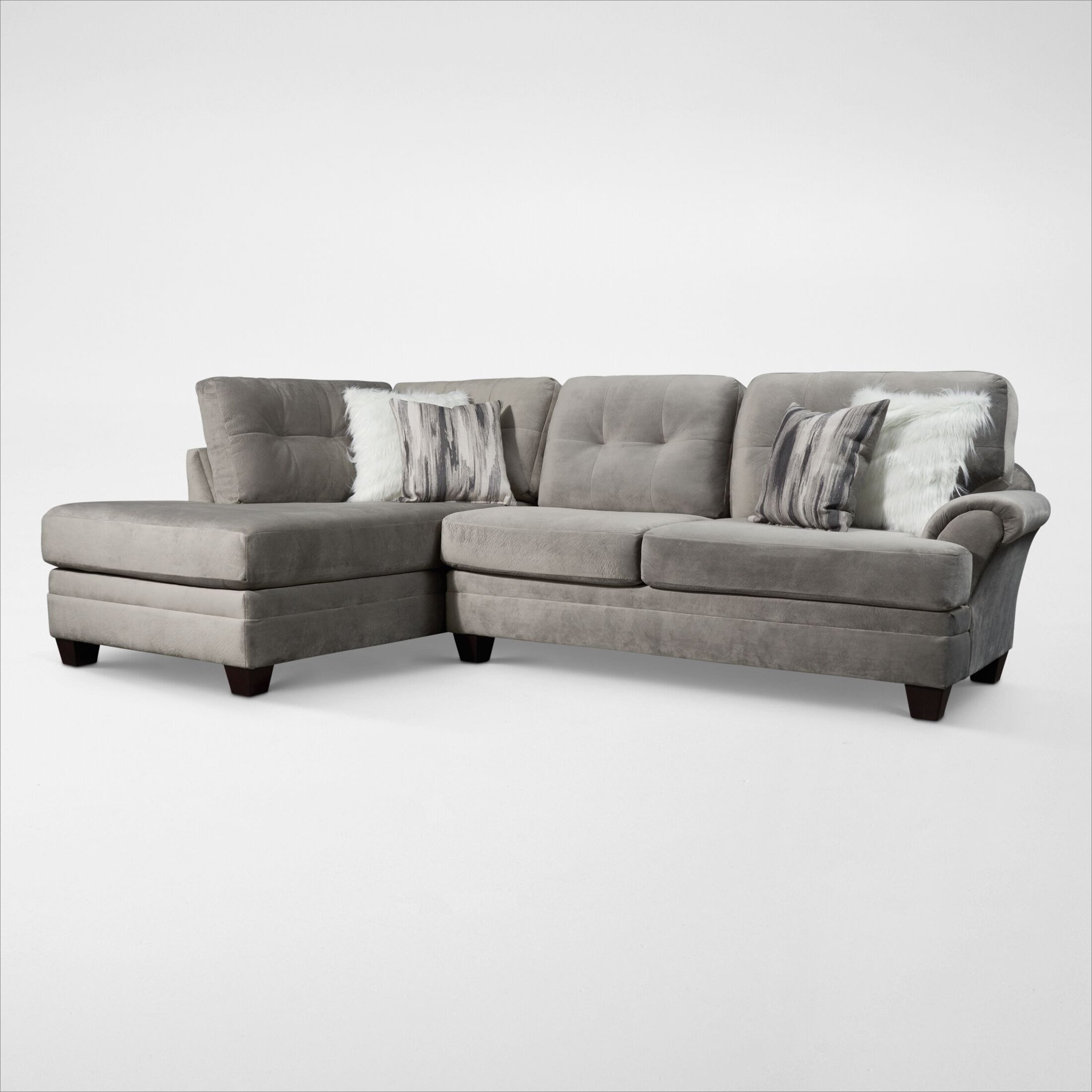 Sectional with discount swivel chair set