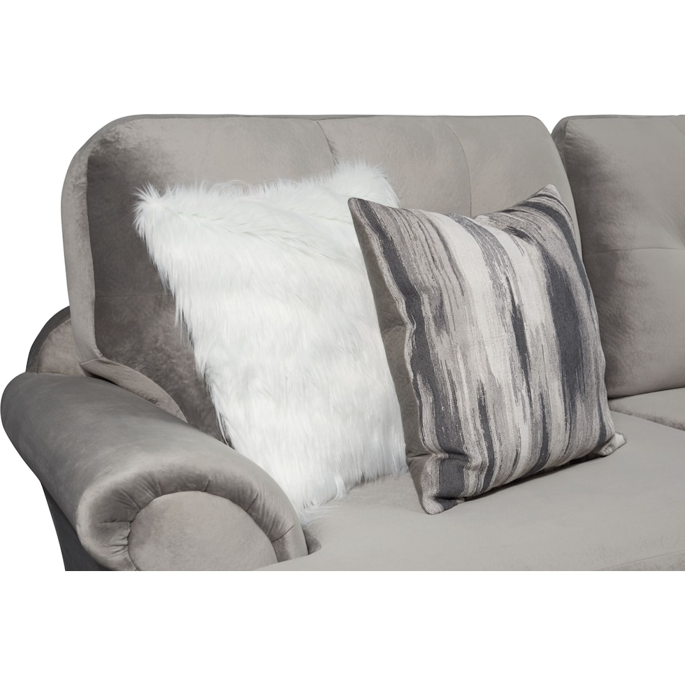 cordelle gray loveseat   