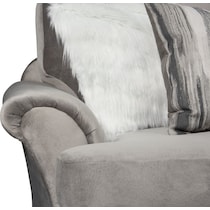 cordelle gray loveseat   