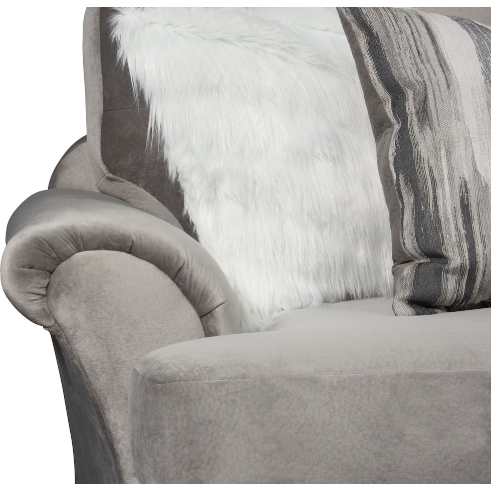 cordelle gray loveseat   