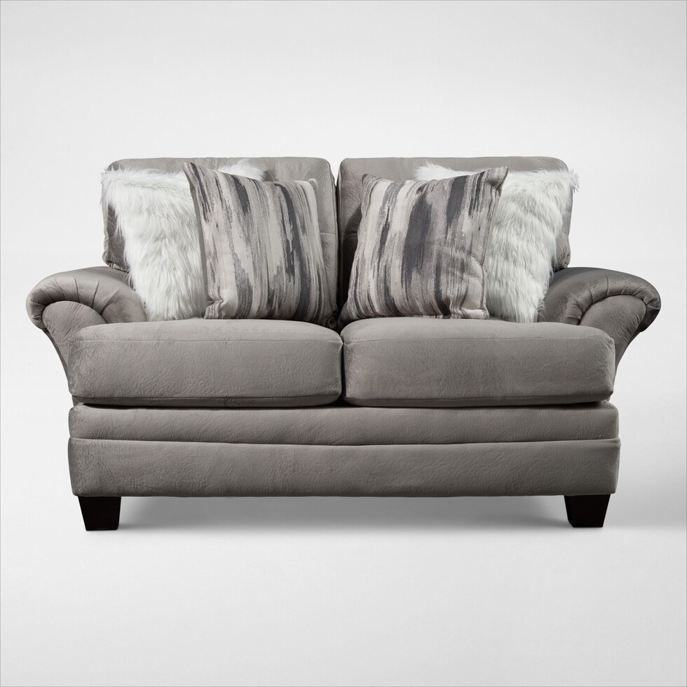 cordelle gray loveseat web   
