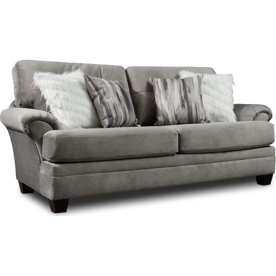 cordelle gray sofa   