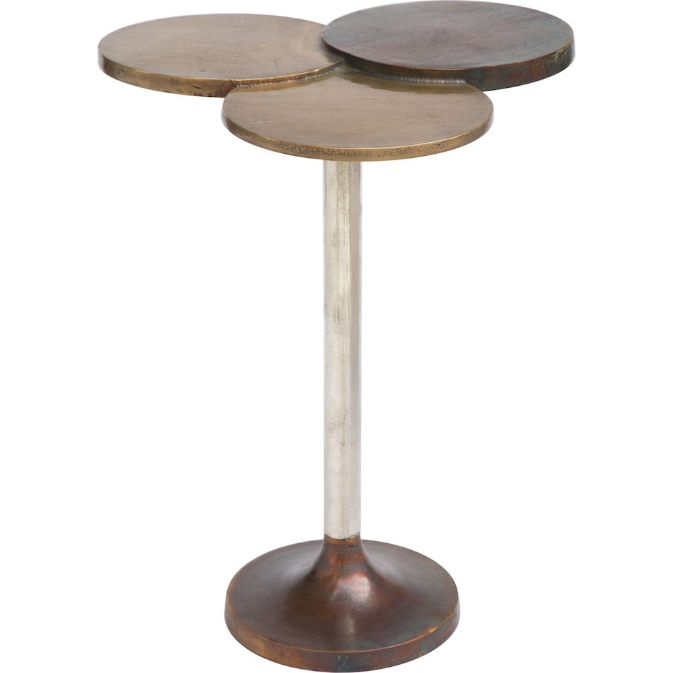 core blue and gold accent table   