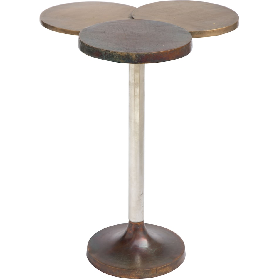 core blue and gold accent table   
