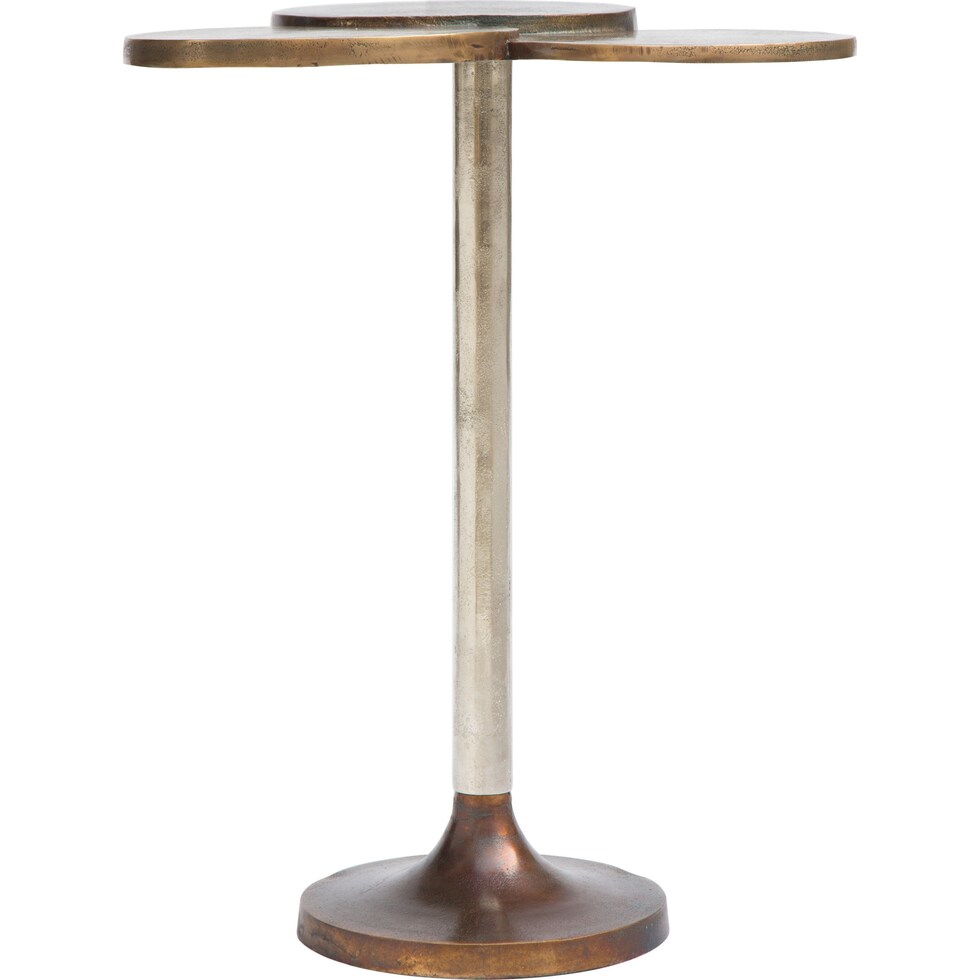 core blue and gold accent table   