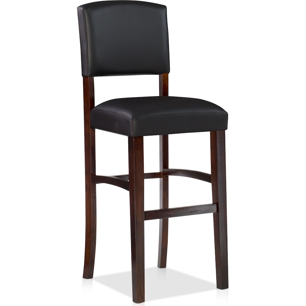 corey dark brown bar stool   