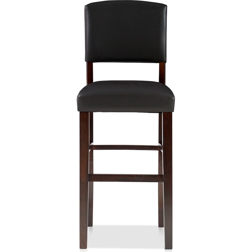 corey dark brown bar stool   