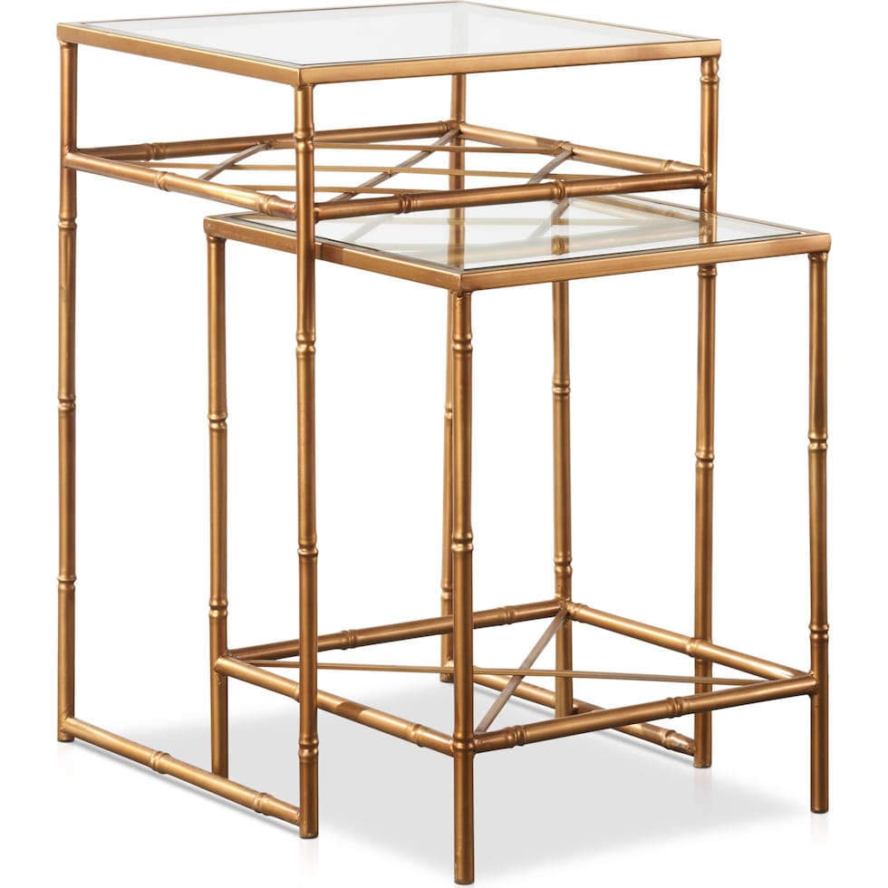 cori gold nesting tables   