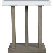 coriander gray end table   