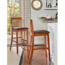 cormac dark brown bar stool   