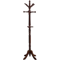cornelius dark brown coat rack   