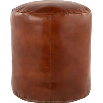 cornelius dark brown pouf   
