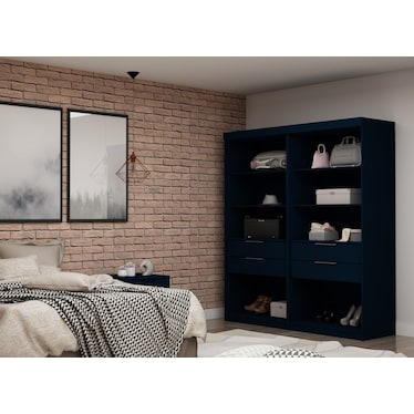 Cornell Set of 2 Open Closets - Blue
