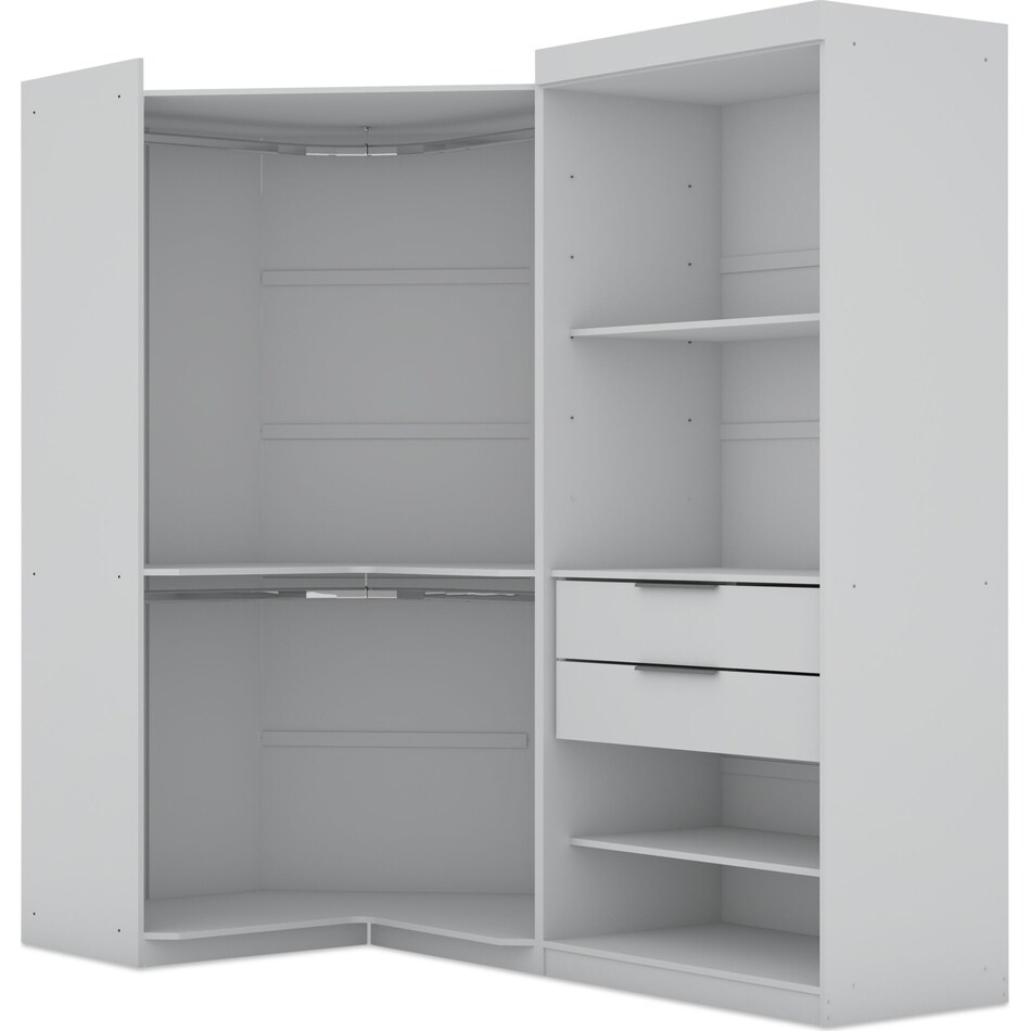 cornell white wardrobe   