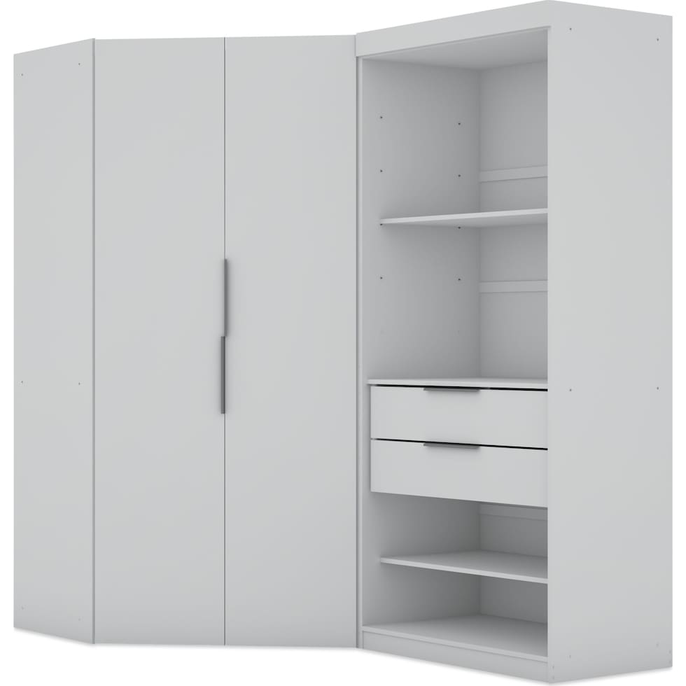 cornell white wardrobe   