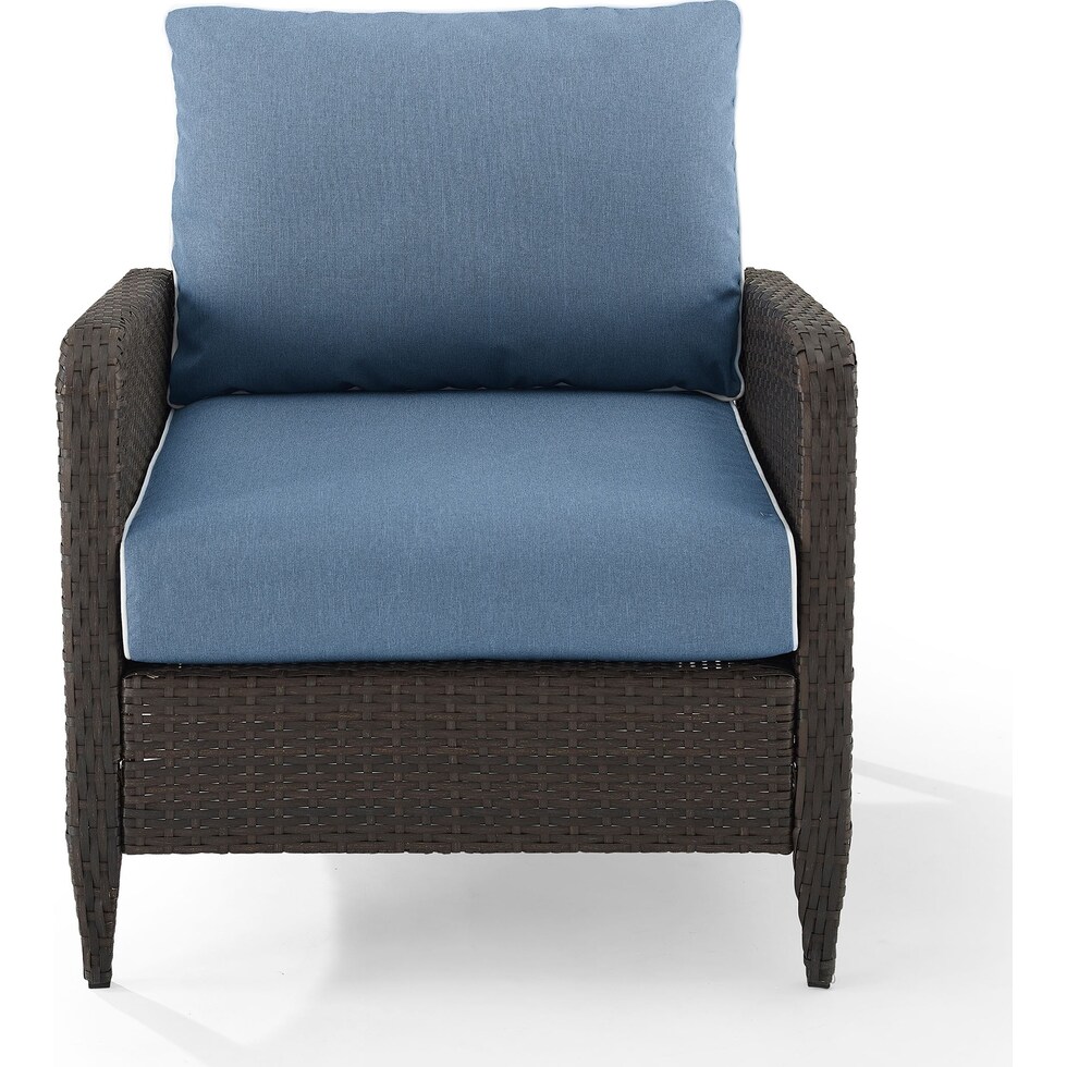 corona blue outdoor chair   
