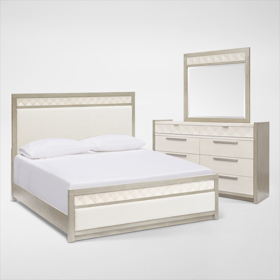 coronado bedroom ivory gray  pc queen bedroom web   