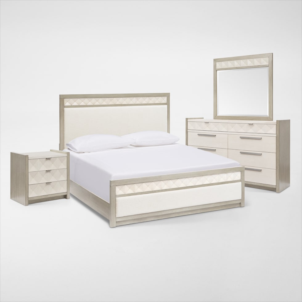 coronado bedroom ivory gray  pc king bedroom web   