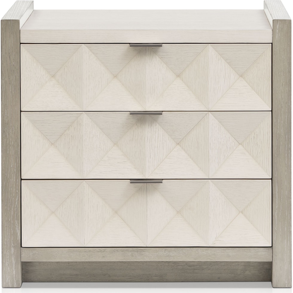 coronado bedroom ivory gray nightstand   