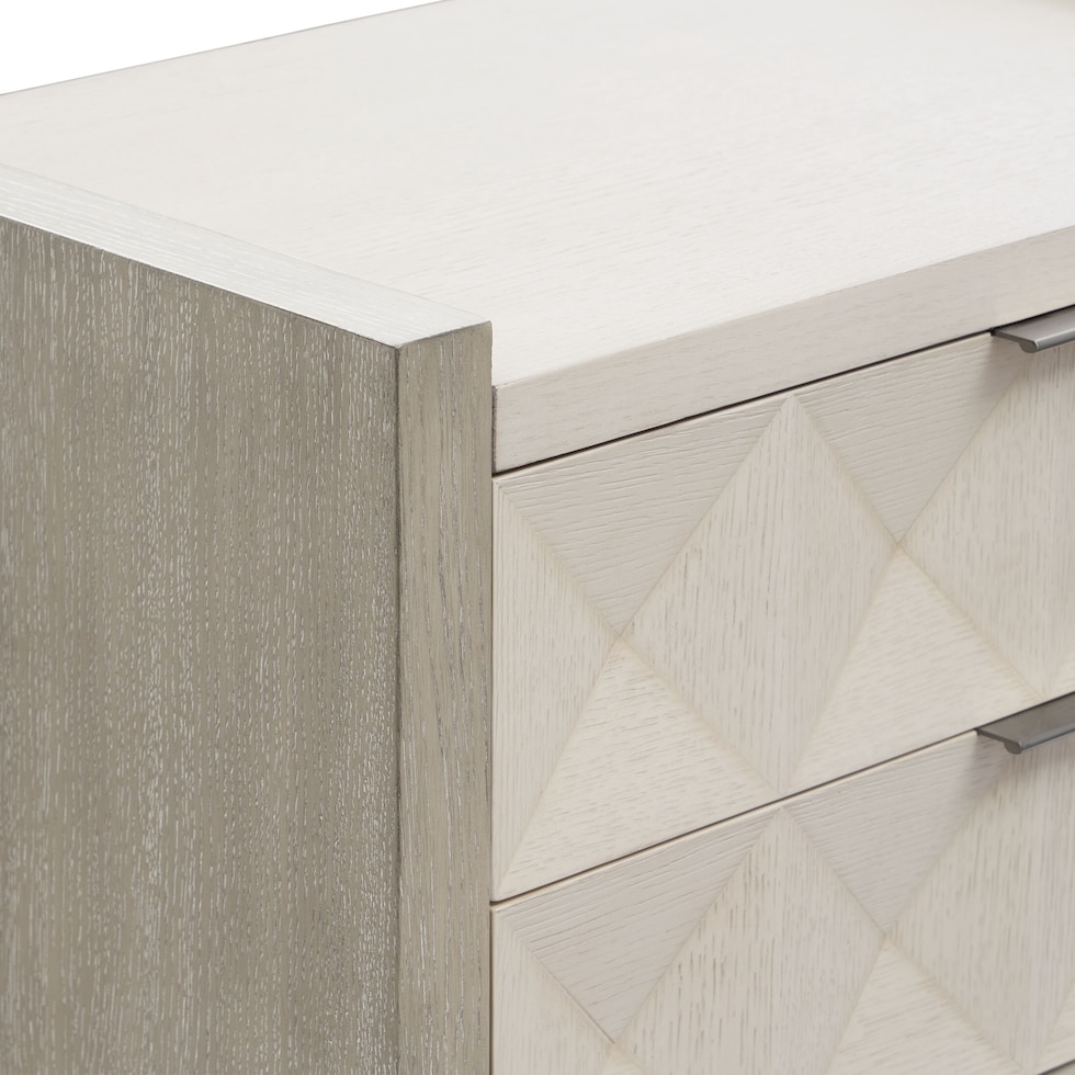 coronado bedroom ivory gray nightstand   
