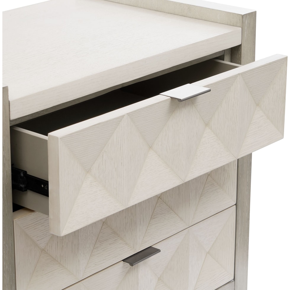 coronado bedroom ivory gray nightstand   