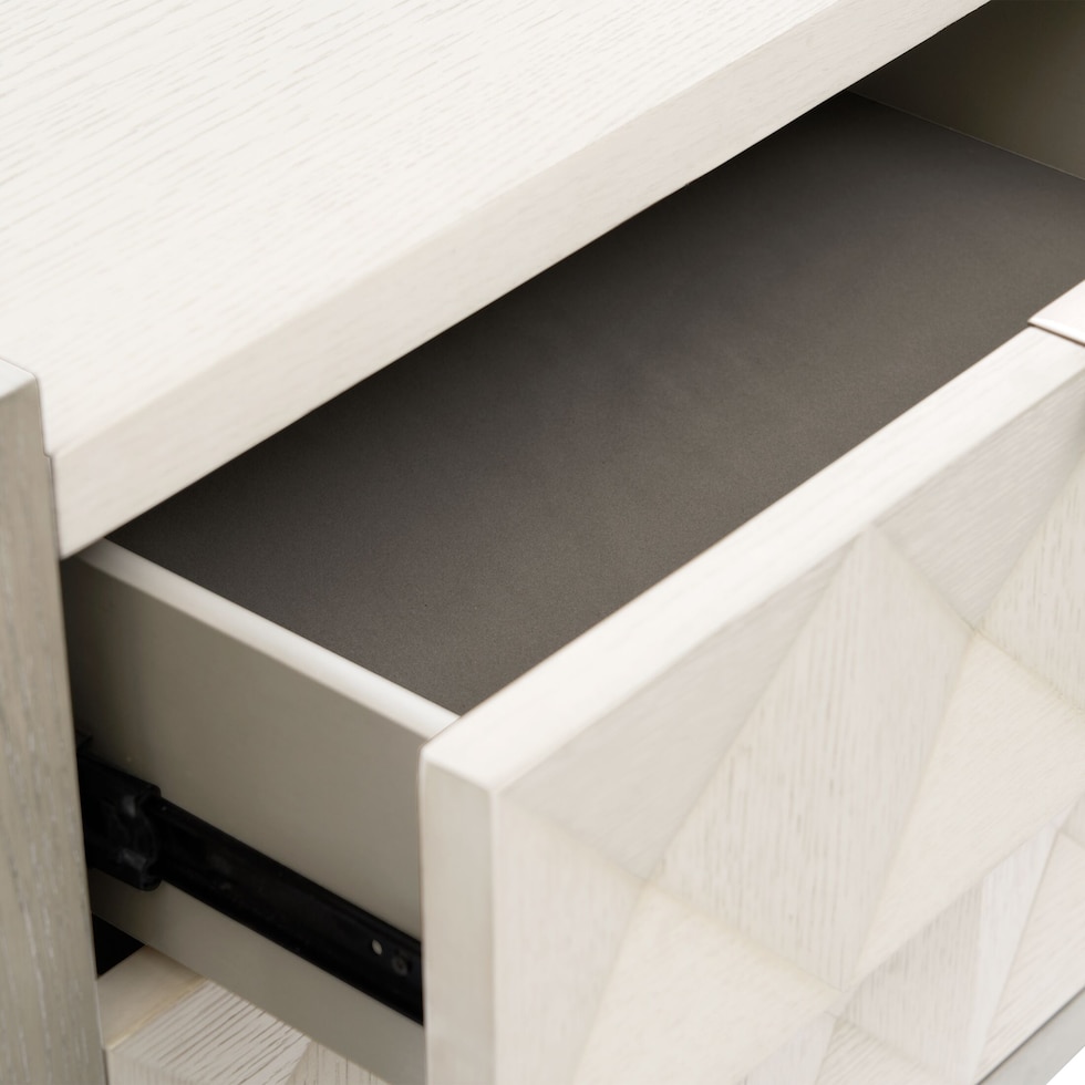 coronado bedroom ivory gray nightstand   