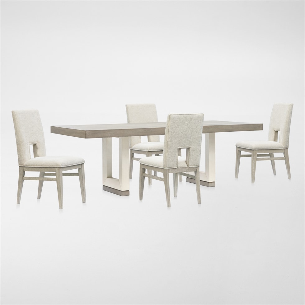 coronado dining ivory gray  pc dining room web   