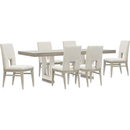 Coronado Dining Table and 6 Side Chairs
