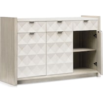 coronado dining ivory gray server   
