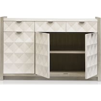 coronado dining ivory gray server   