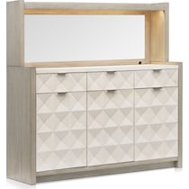 coronado dining ivory gray server   