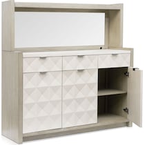 coronado dining ivory gray server   