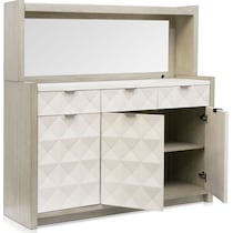 coronado dining ivory gray server   