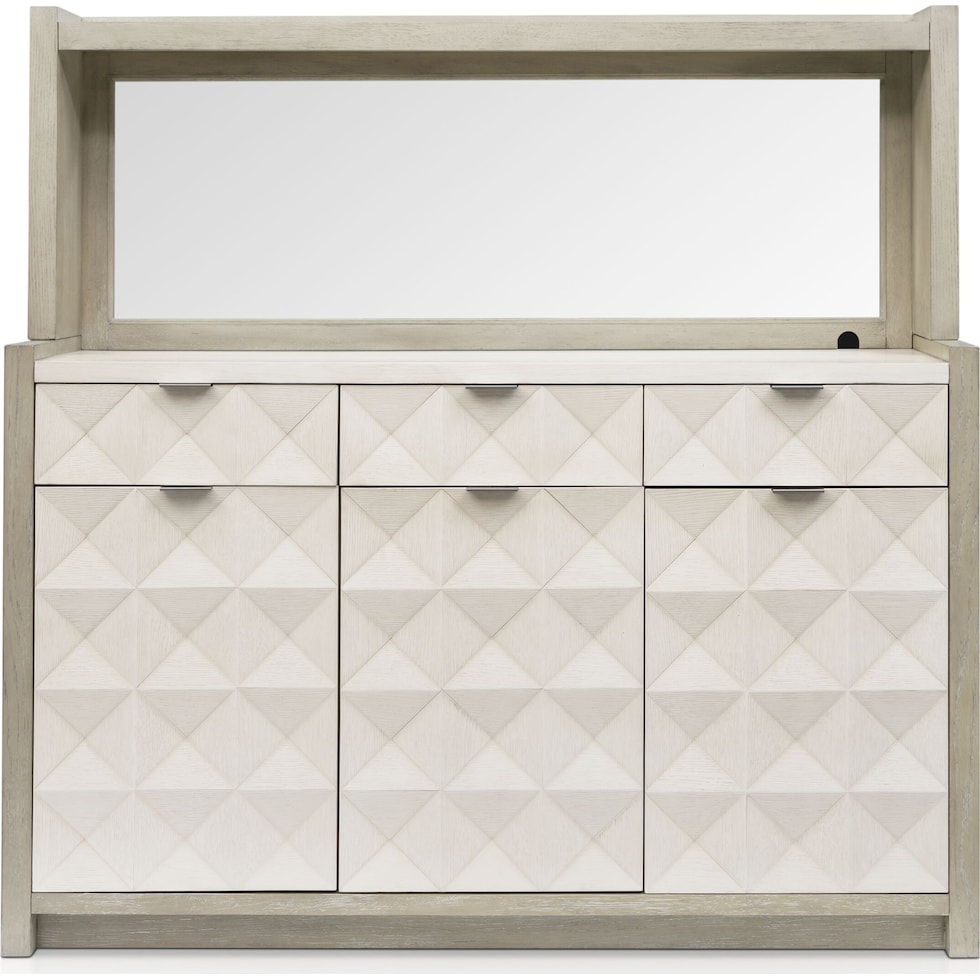 coronado dining ivory gray server   