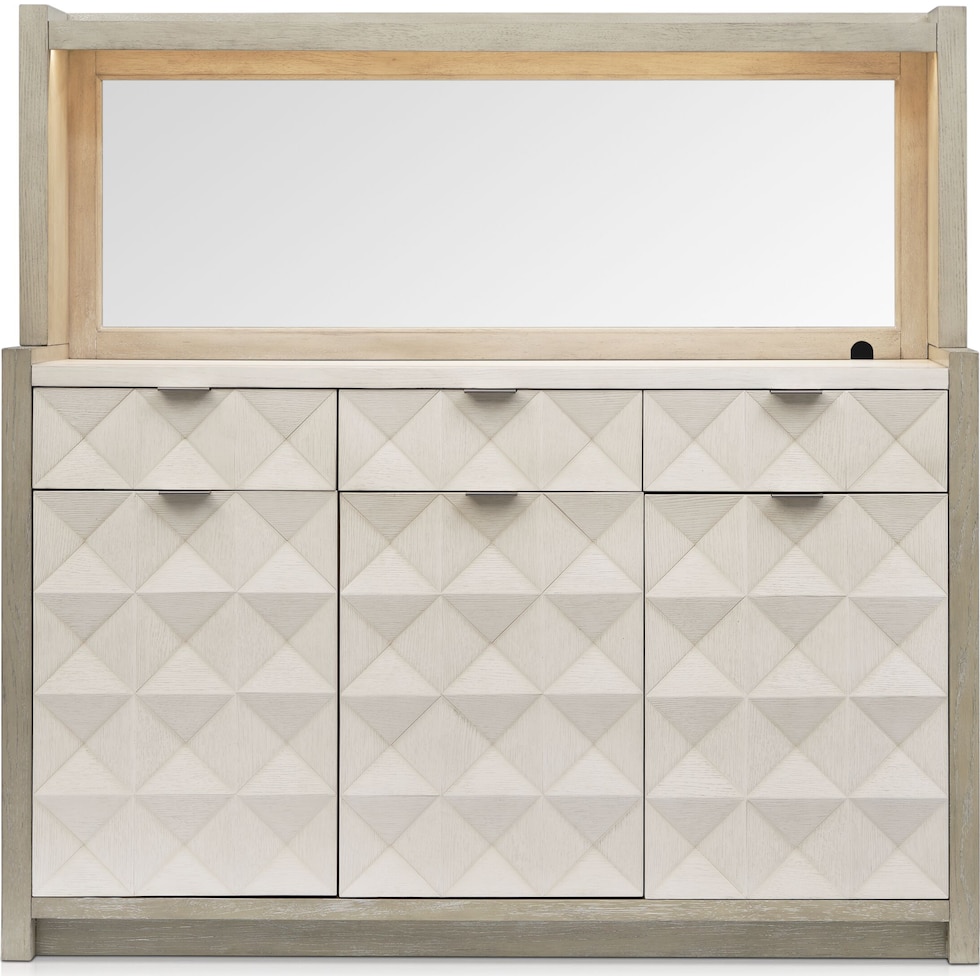 coronado dining ivory gray server   