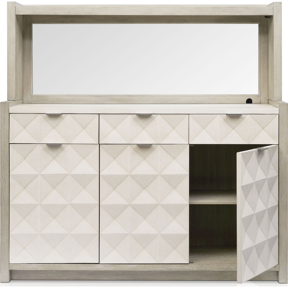 coronado dining ivory gray server   