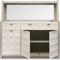 coronado dining ivory gray server   