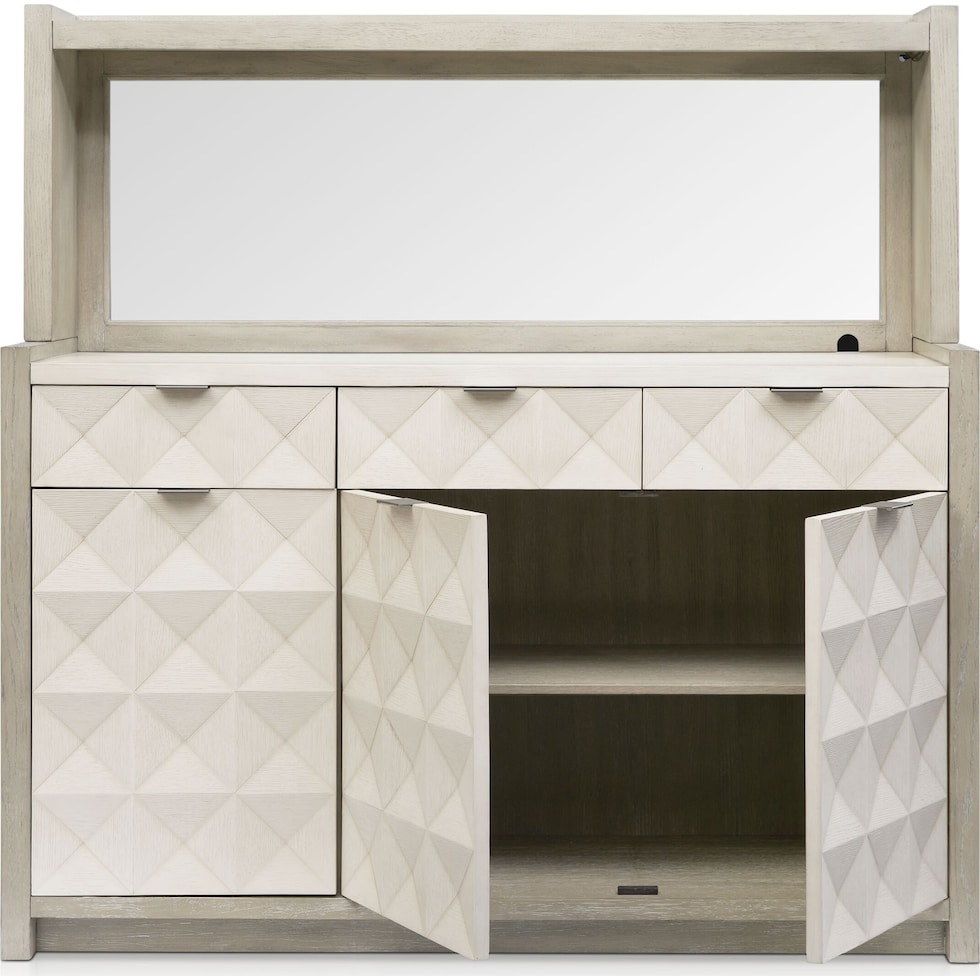 coronado dining ivory gray server   