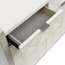 coronado dining ivory gray server   