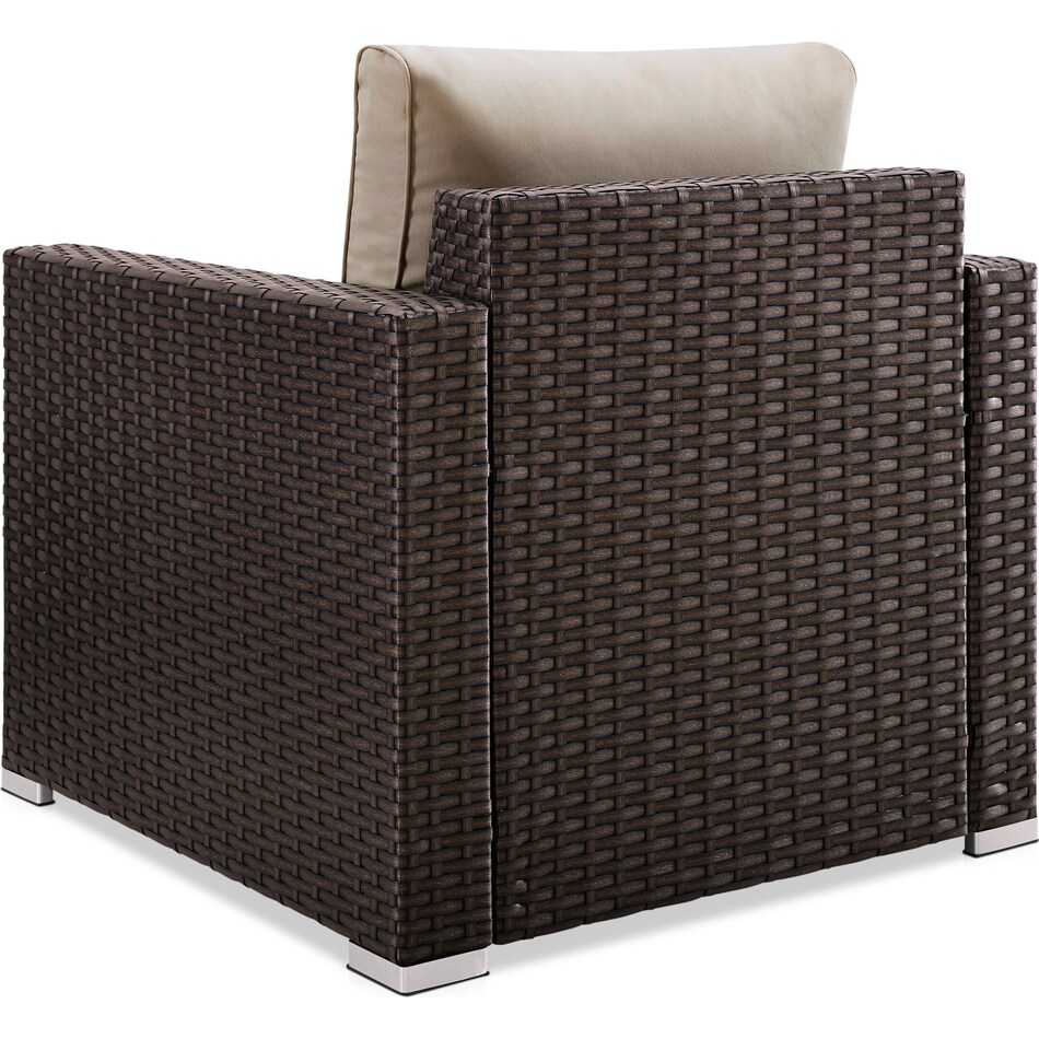 Coronado Outdoor Sofa, 2 Armchairs, and Coffee Table Set Brown