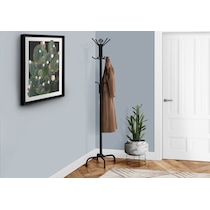 corsica black coat rack   