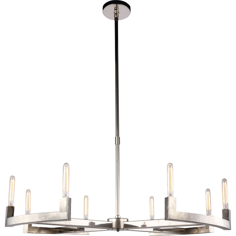 corsica silver chandelier   