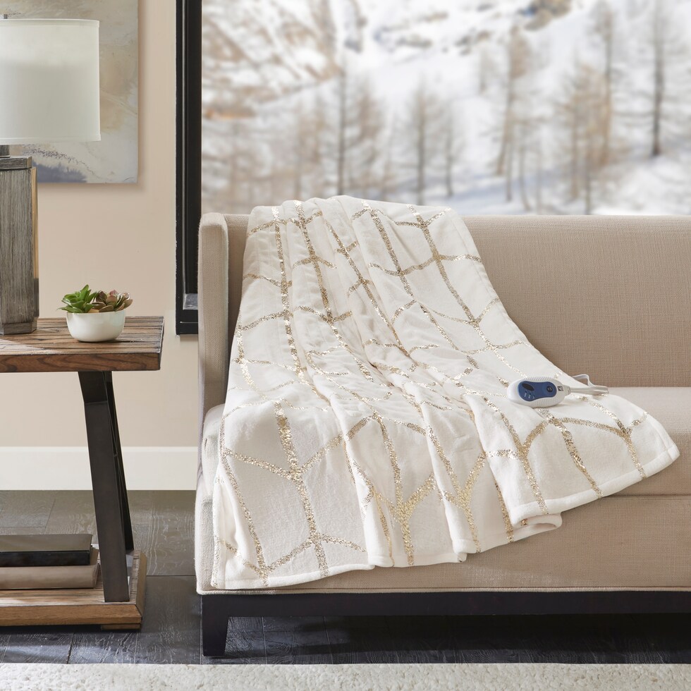 cosette light brown blanket   