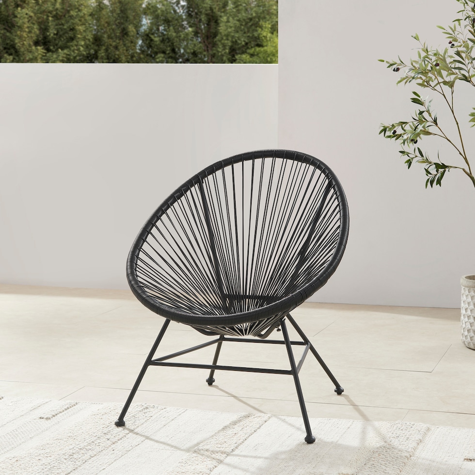 cosgrove black outdoor chair   