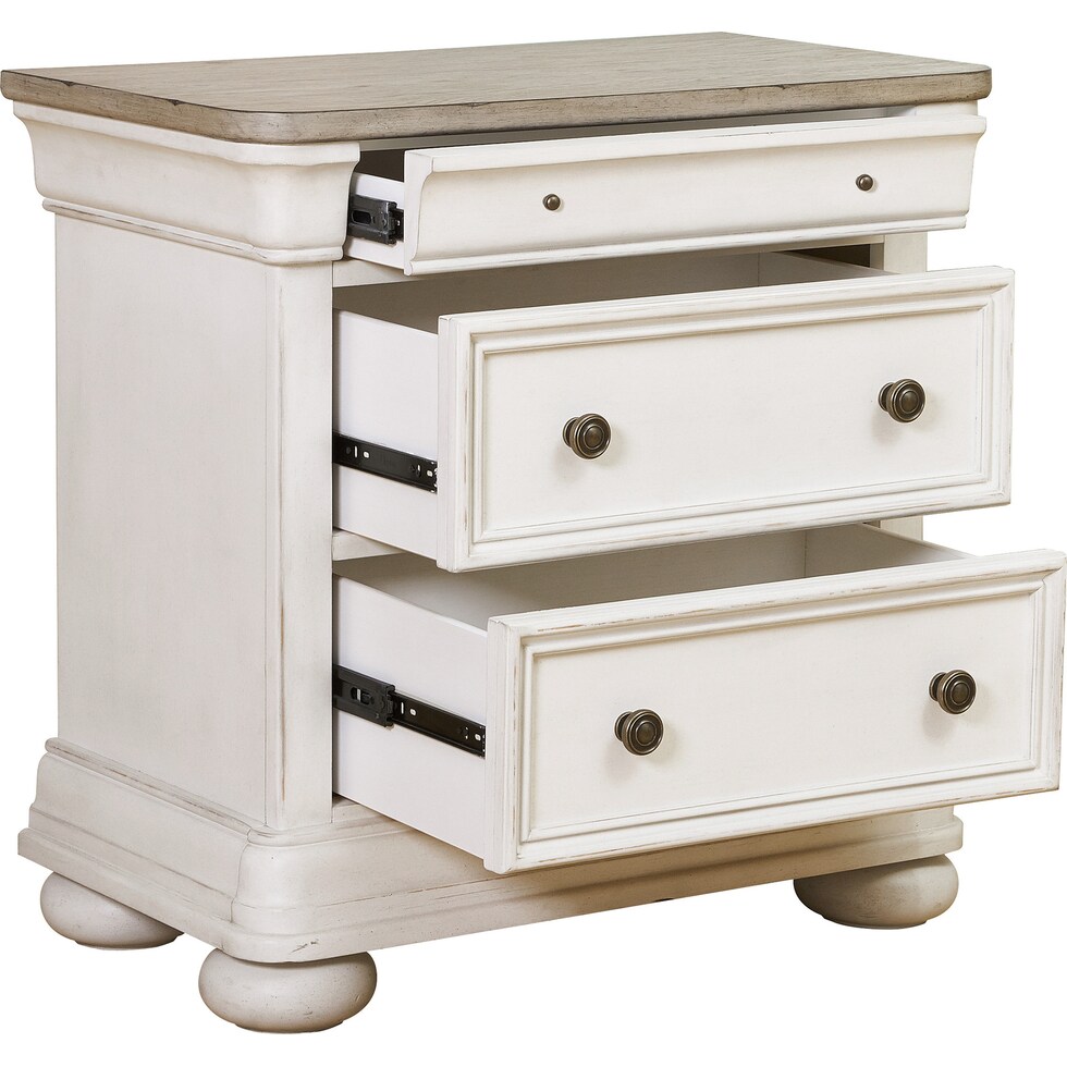 cosimo white nightstand   