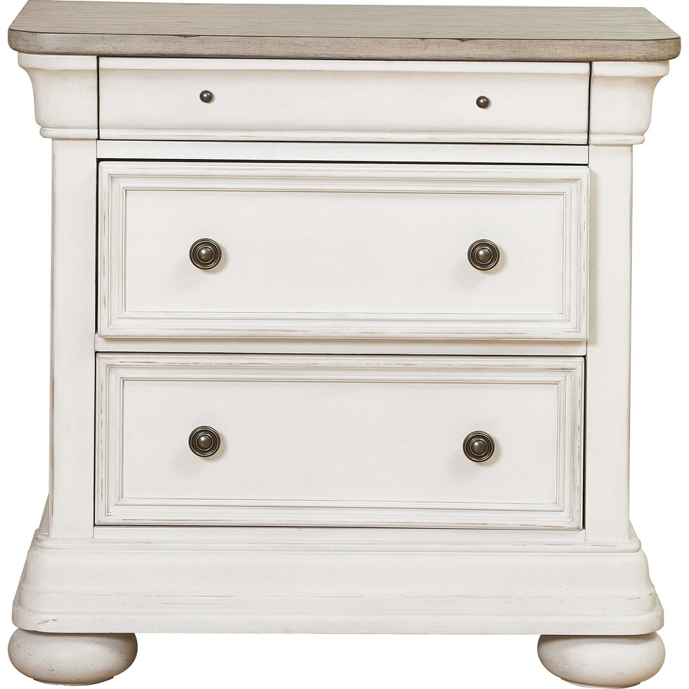 cosimo white nightstand   