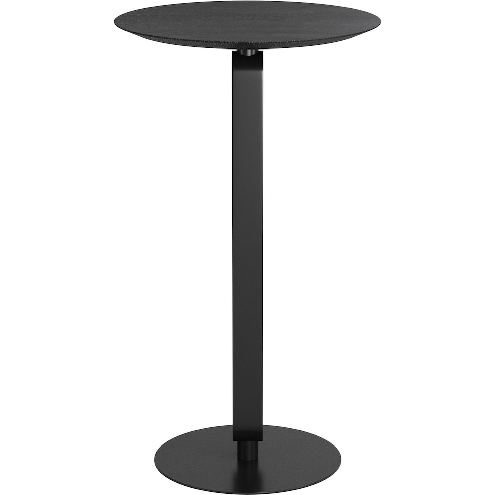 costa black adjustable bar table   