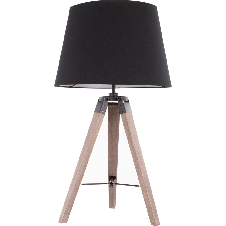 costa gray black table lamp   