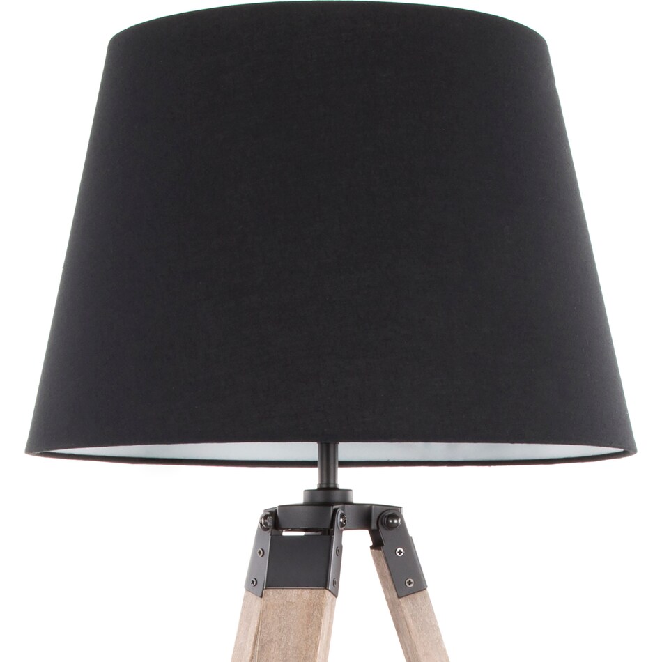 costa gray black table lamp   