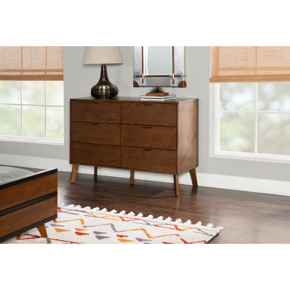 courtney dark brown dresser   